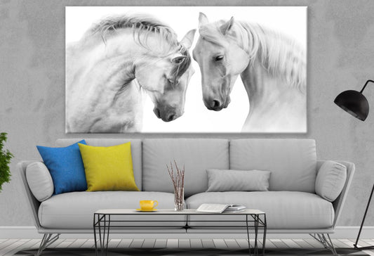 White Horse Couple Print 100% Australian Made