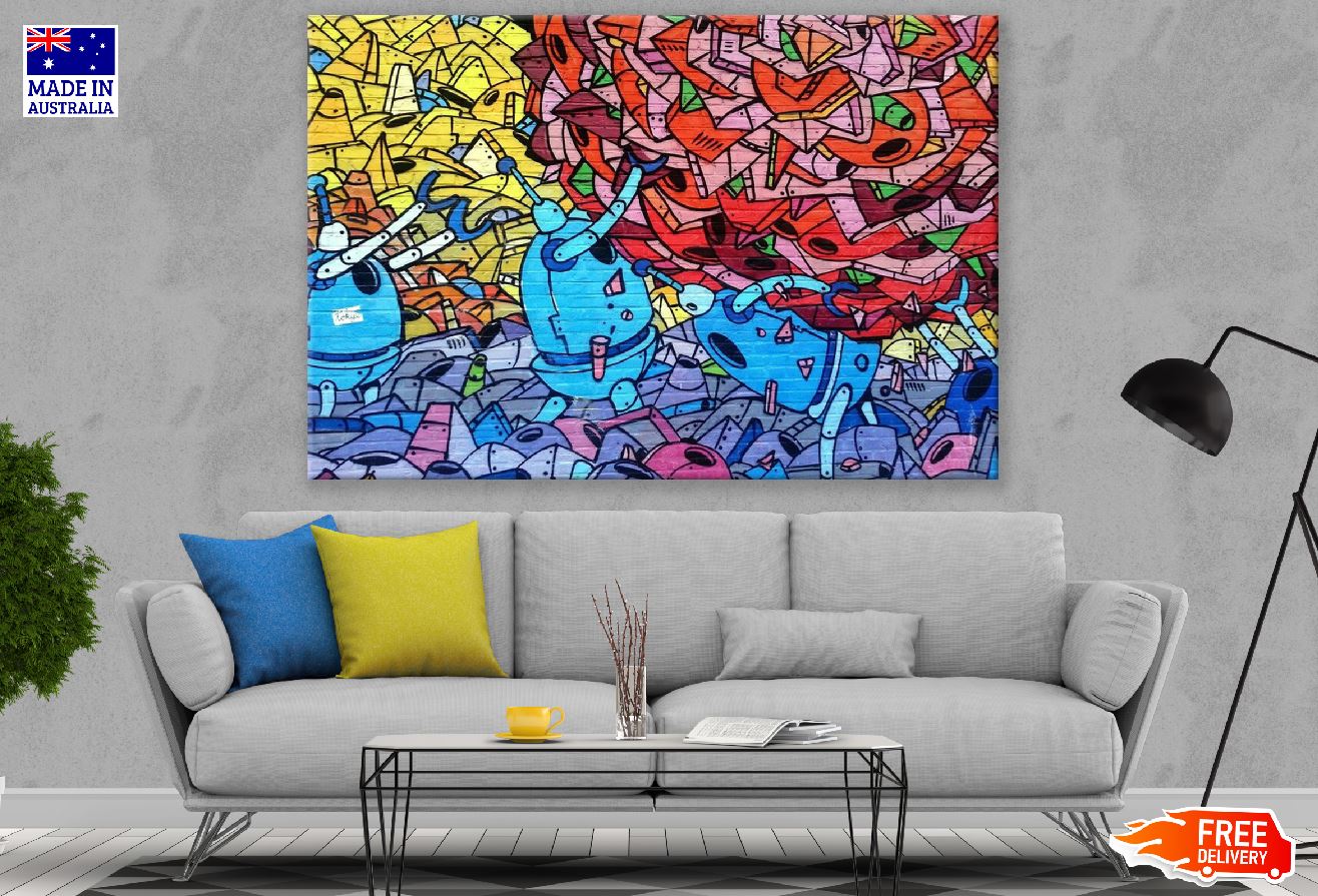 Graffiti Art Abstract Design Print 100% Australian Made