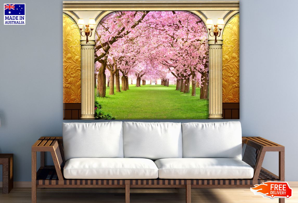 Flower Tree Row Print 100% Australian Made