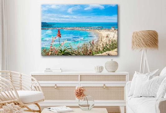 Bella Home Hilton Bay Beach View Tel Aviv Print Canvas Ready to hang