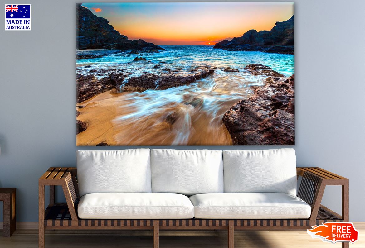 Beach at Sunset Photograph Print 100% Australian Made