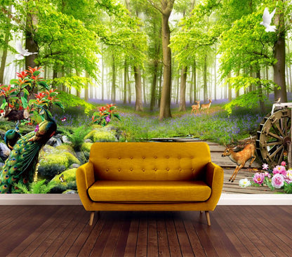 Wallpaper Murals Peel and Stick Removable Stunning Forest High Quality