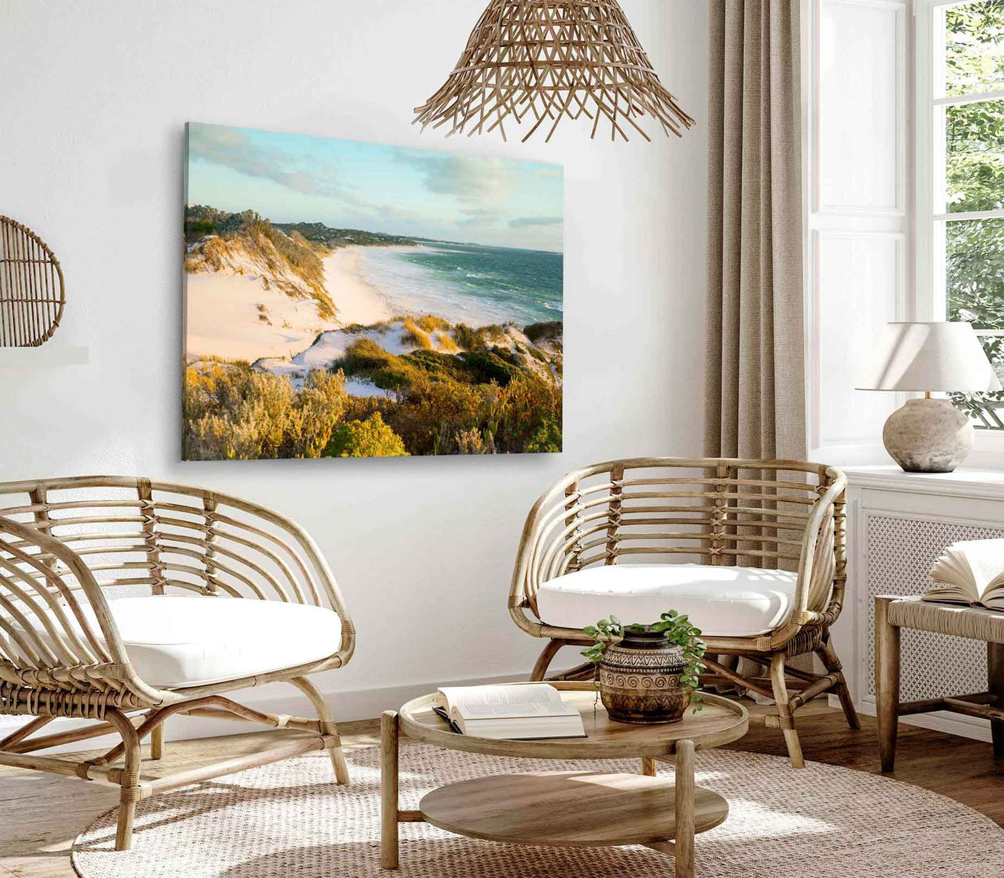 Bella Home Australia Beach Sand Dunes View Print Canvas Ready to hang