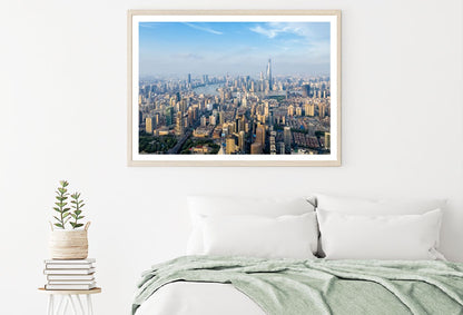 Shanghai Cityscape Dusk Aerial View Home Decor Premium Quality Poster Print Choose Your Sizes