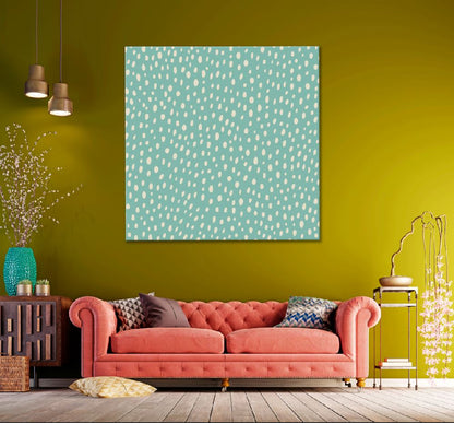 Square Canvas Polka Dot Seamless Pattern Vector Art High Quality Print 100% Australian Made