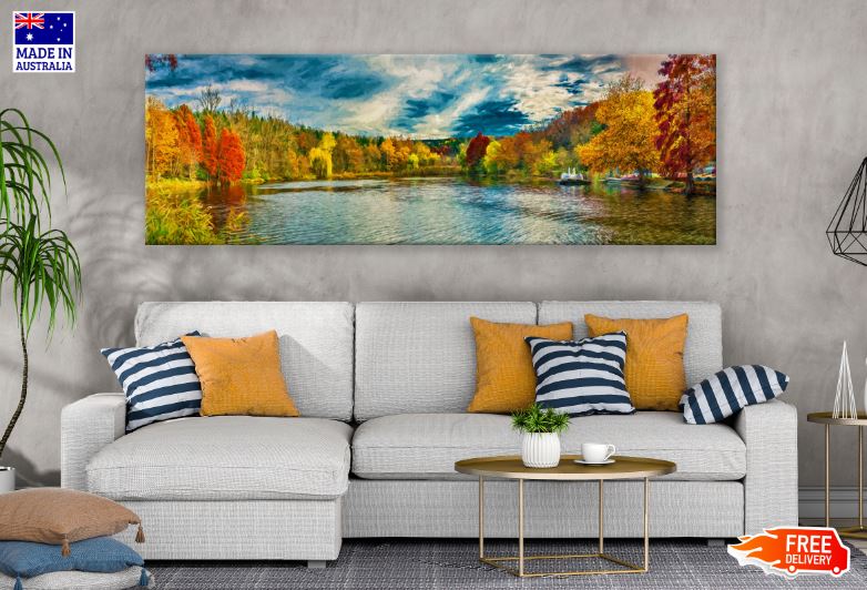 Panoramic Canvas Stunning Nature High Quality 100% Australian made wall Canvas Print ready to hang