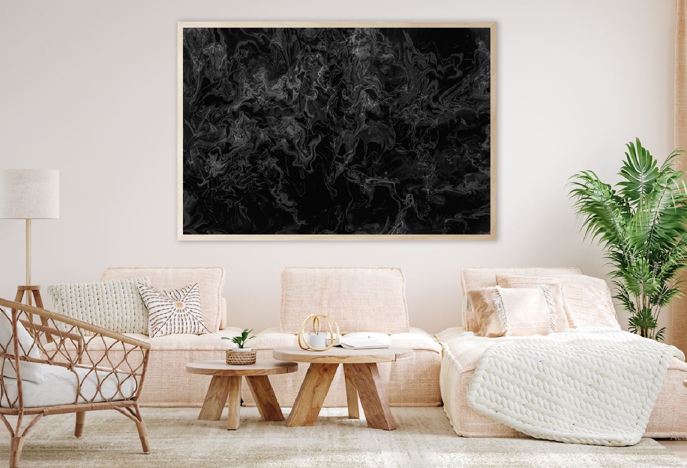 Abstract Black Grey Marble Design Home Decor Premium Quality Poster Print Choose Your Sizes