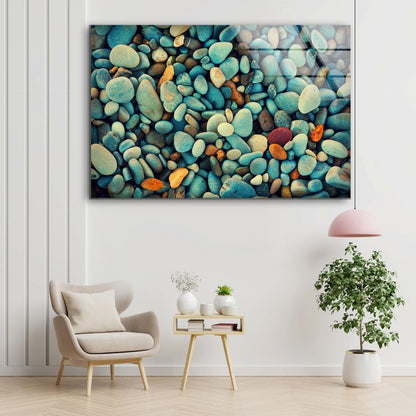 Marble Stones Photograph Acrylic Glass Print Tempered Glass Wall Art 100% Made in Australia Ready to Hang