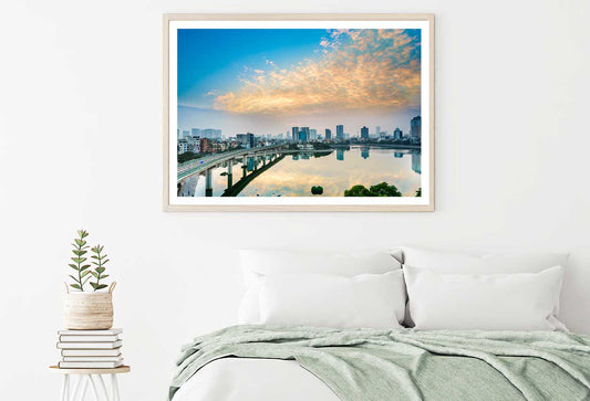 Hoang Cau Lake Hanoi Cityscape View Photograph Home Decor Premium Quality Poster Print Choose Your Sizes