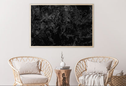 Abstract Black Grey Marble Design Home Decor Premium Quality Poster Print Choose Your Sizes