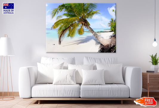 Palm Trees & Sunset Sky Scenery View Photograph Print 100% Australian Made