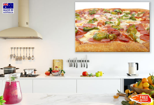 Pepper and Meat Pizza Photograph Print 100% Australian Made