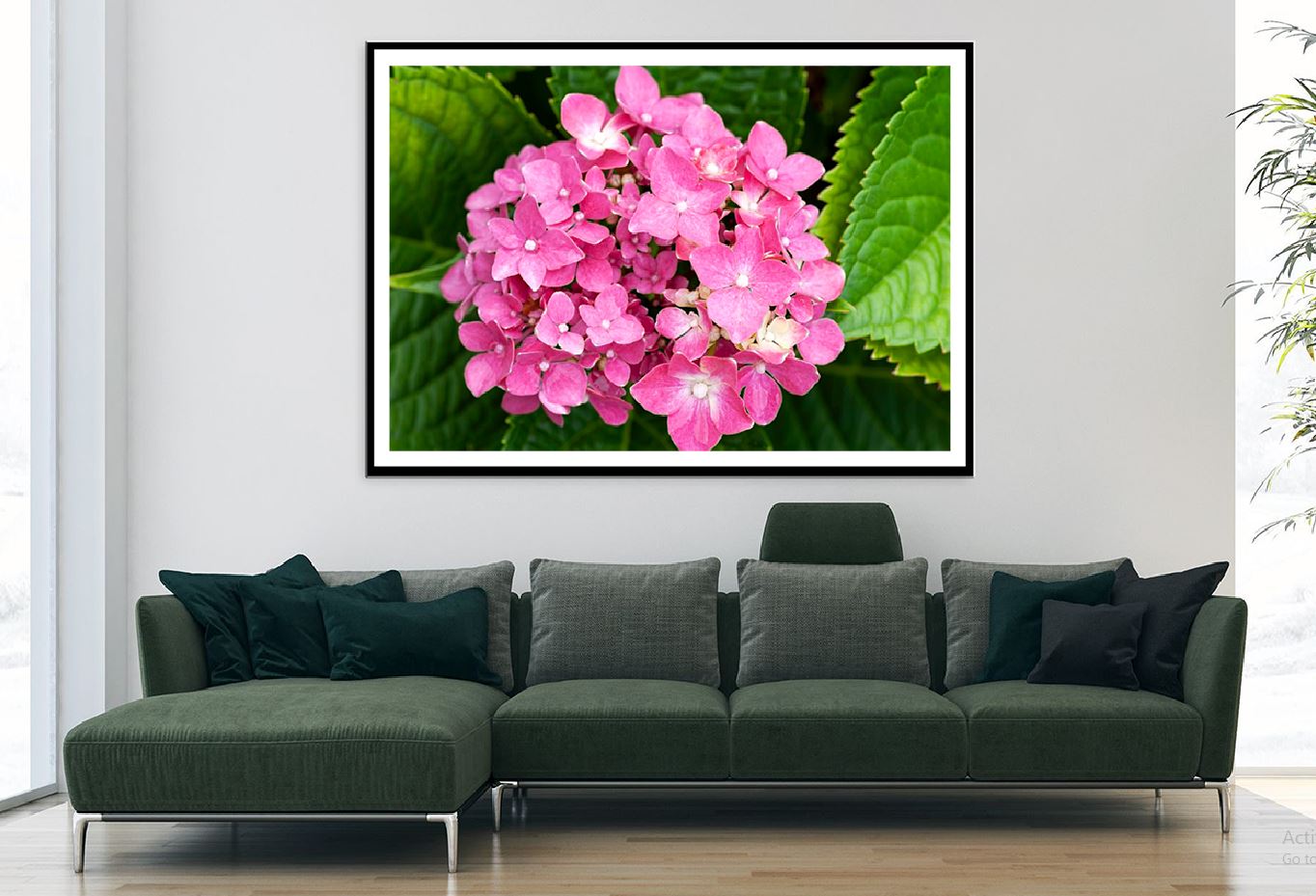 Pink Hydrangea Flower Closuep Photograph Home Decor Premium Quality Poster Print Choose Your Sizes