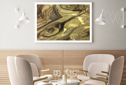 Elegant Gold Abstract Design Home Decor Premium Quality Poster Print Choose Your Sizes