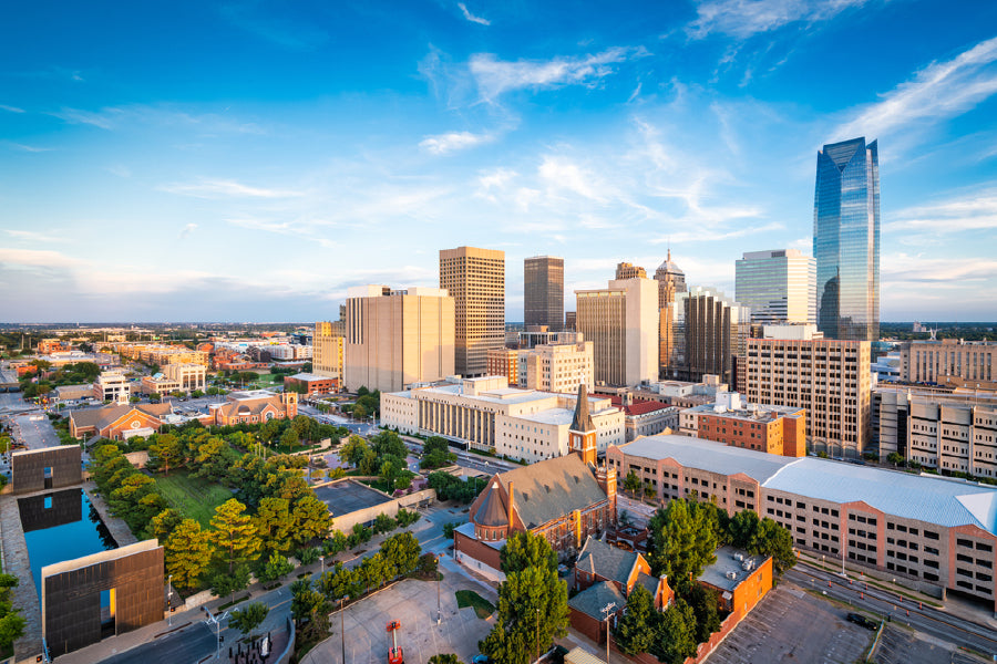 Bella Home Oklahoma City Photograph in USA Print Canvas Ready to hang