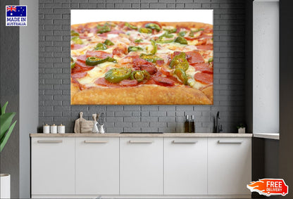 Pepper and Meat Pizza Photograph Print 100% Australian Made