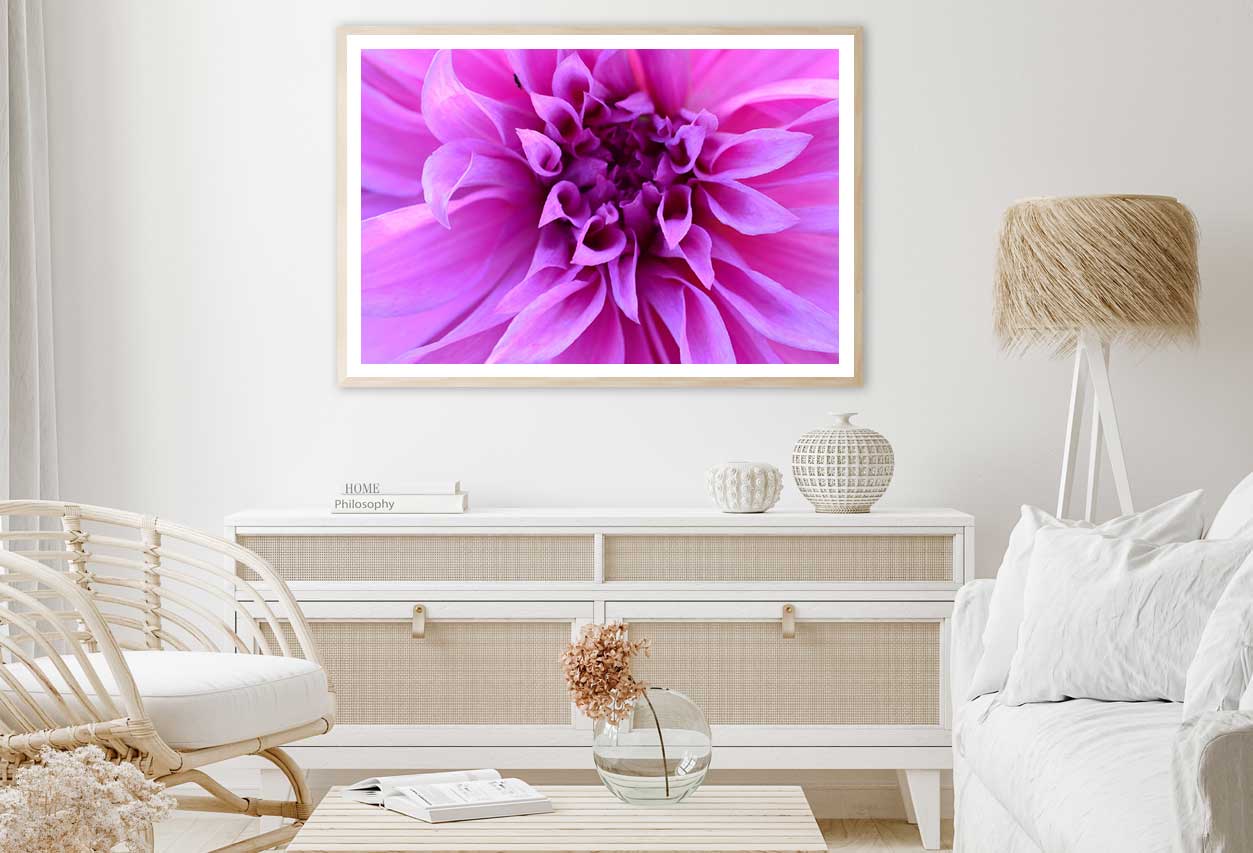 Purple Calyx Flower Closeup View Photograph Home Decor Premium Quality Poster Print Choose Your Sizes