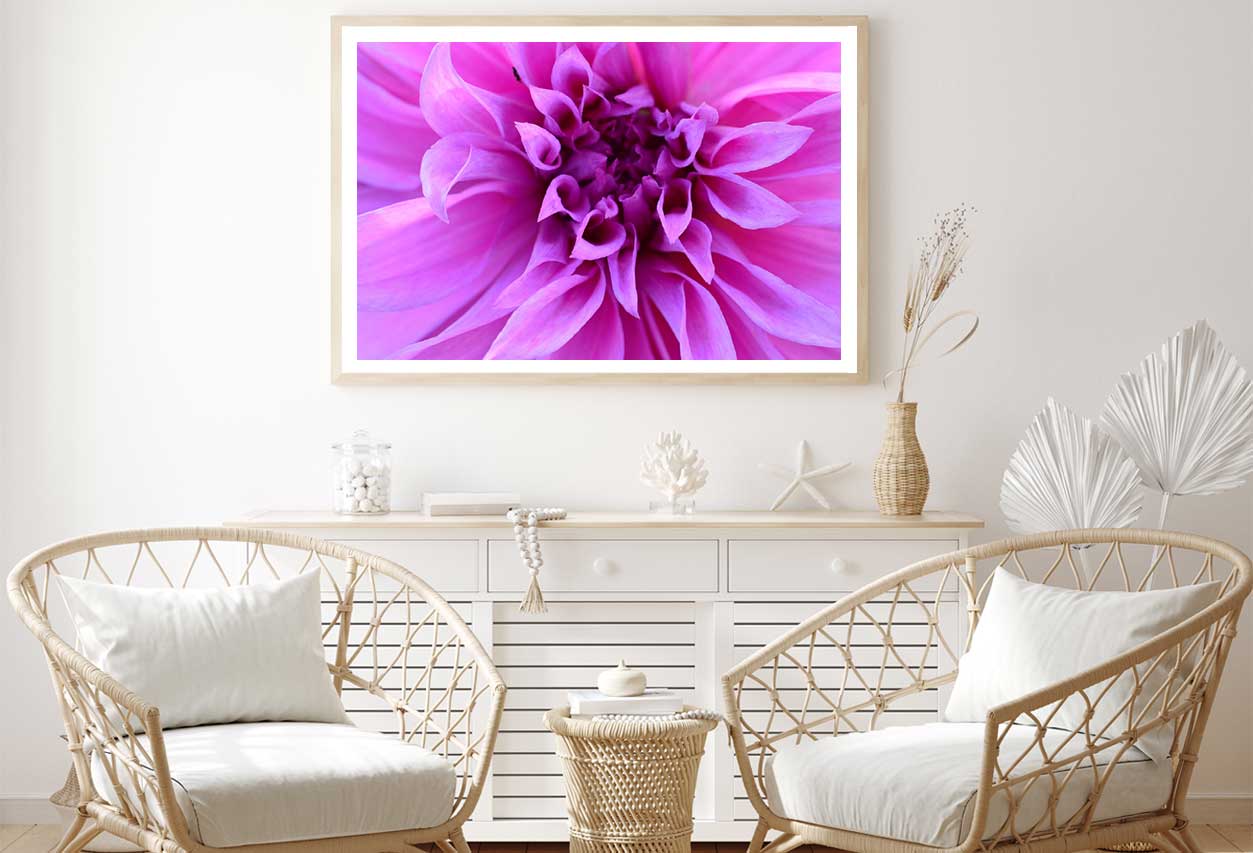 Purple Calyx Flower Closeup View Photograph Home Decor Premium Quality Poster Print Choose Your Sizes