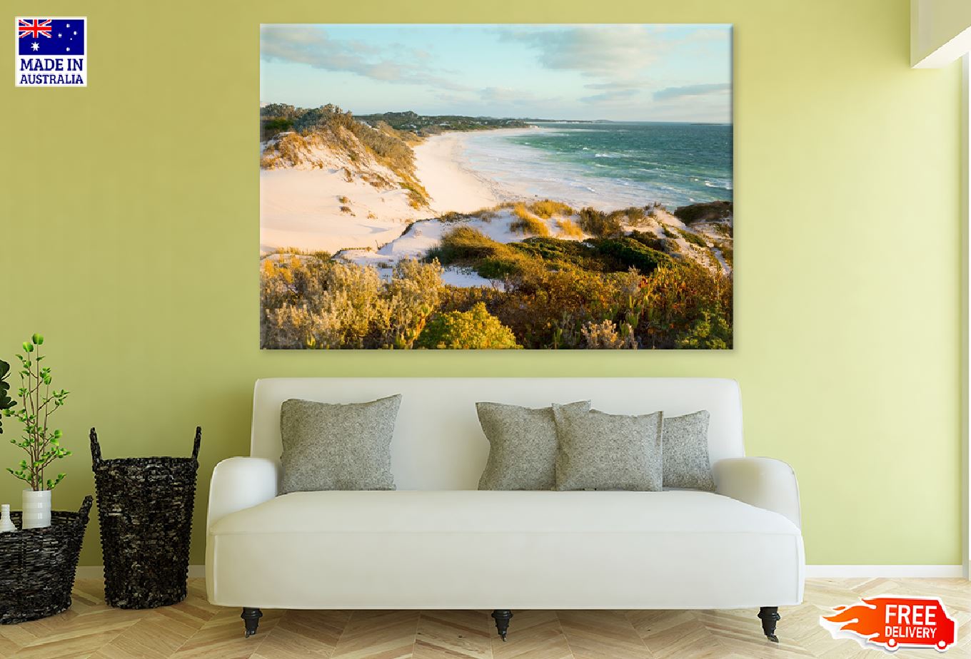 Australia Beach Sand Dunes View Photograph Print 100% Australian Made