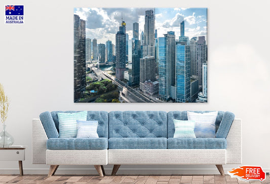 Chicago Downtown City Photograph Print 100% Australian Made