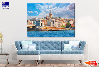 Galata Tower & Bridge Photograph in Turkey Print 100% Australian Made