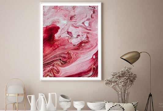 Red Pink Acrylic Abstract Design Home Decor Premium Quality Poster Print Choose Your Sizes