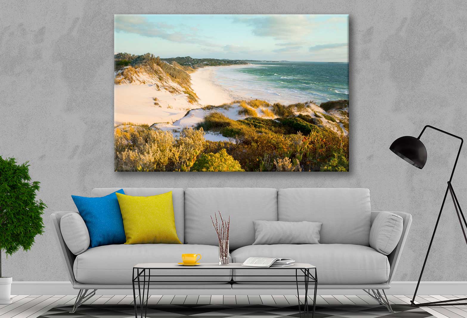 Bella Home Australia Beach Sand Dunes View Print Canvas Ready to hang