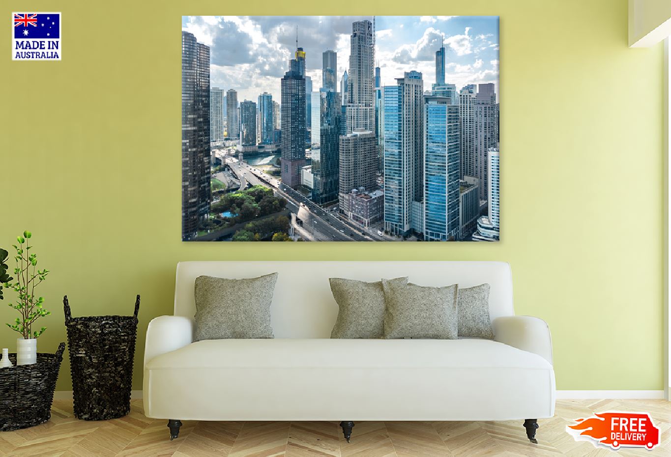 Chicago Downtown City Photograph Print 100% Australian Made