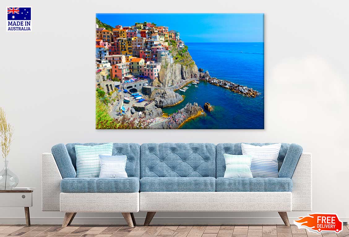 View of Manarola in Cinque Terre Photograph Print 100% Australian Made