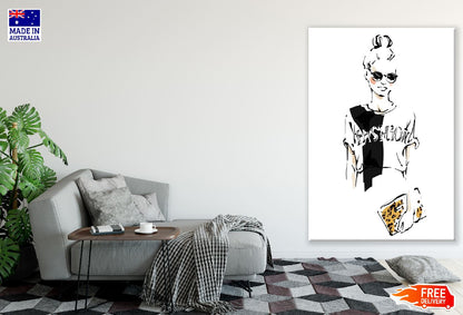 Fashion Woman Illustration Print 100% Australian Made