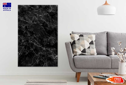 Black Marble Abstract B&W Design Print 100% Australian Made