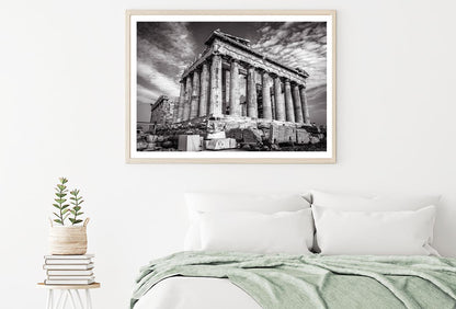 Ancient Greek Parthenon B&W View Home Decor Premium Quality Poster Print Choose Your Sizes