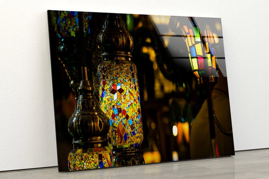 Colorful Glass Lamp Photograph Acrylic Glass Print Tempered Glass Wall Art 100% Made in Australia Ready to Hang