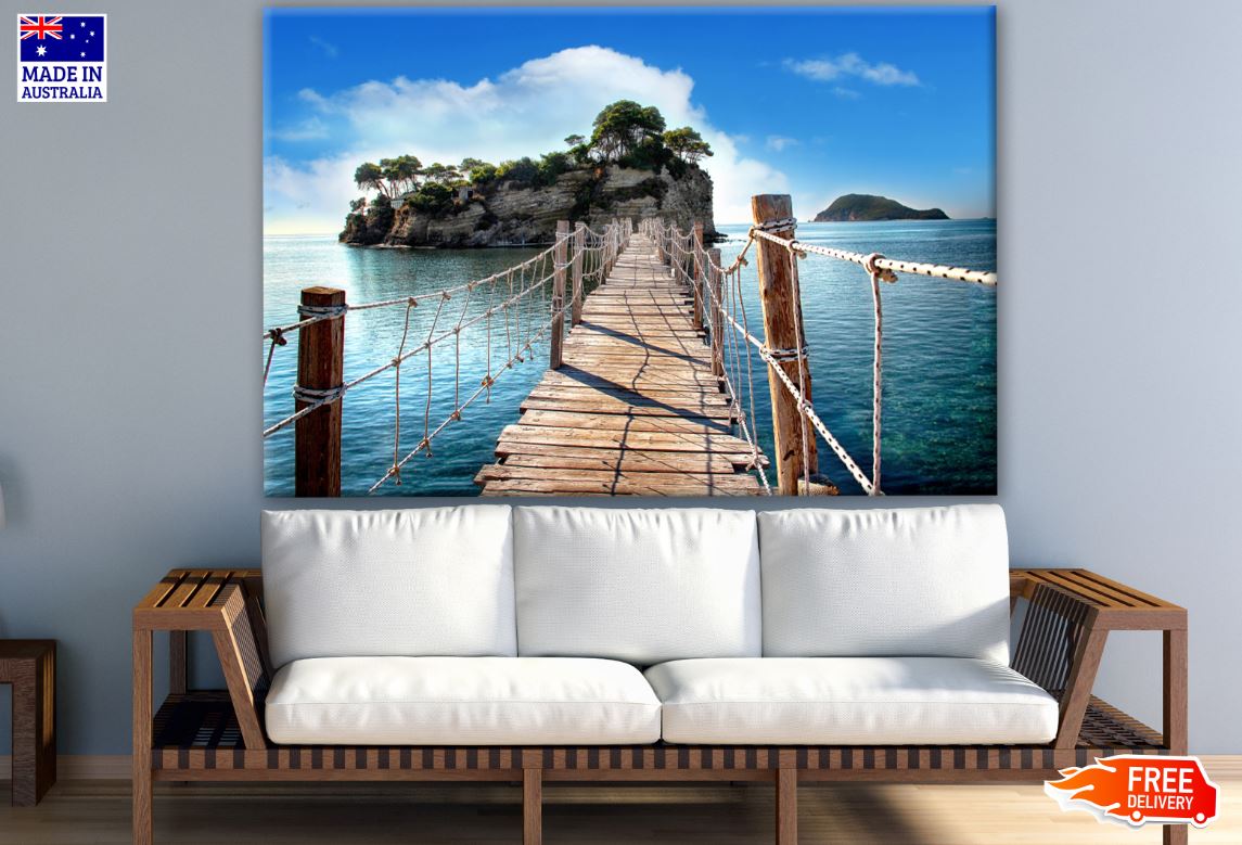 Wooden Bridge to an Island Print 100% Australian Made