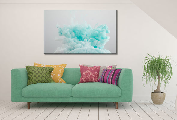 Abstract mint green  stunning  multicoloured Print 100% Australian Made