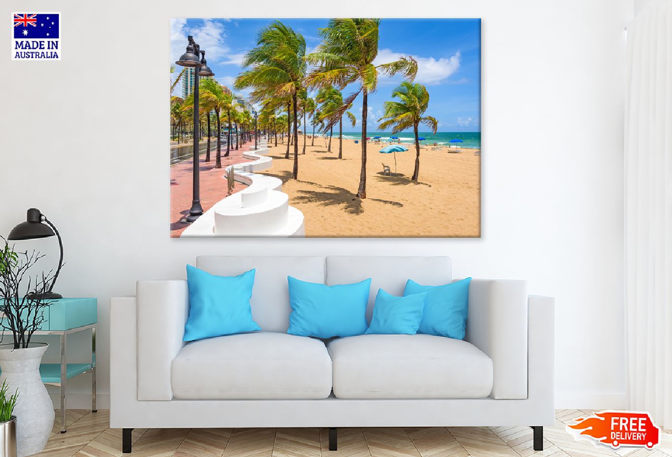 Palm Trees Photograph in Fort Lauderdale USA Print 100% Australian Made