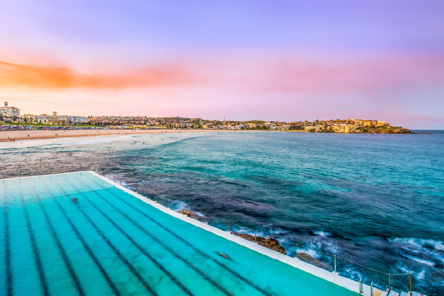 Bella Home Bondi Beach Icebergs Pool Sydney Print Canvas Ready to hang