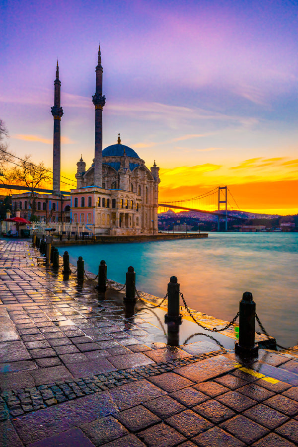 Bosphorus Bridge & Mosque View Photograph Print 100% Australian Made