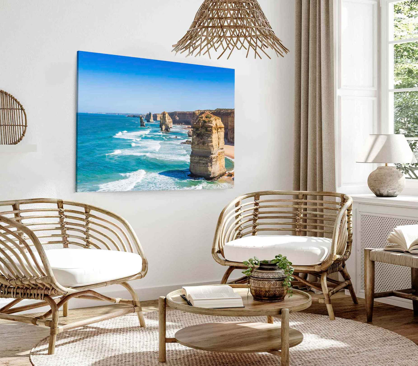 Bella Home Twelve Apostles Island With Ocean View Print Canvas Ready to hang