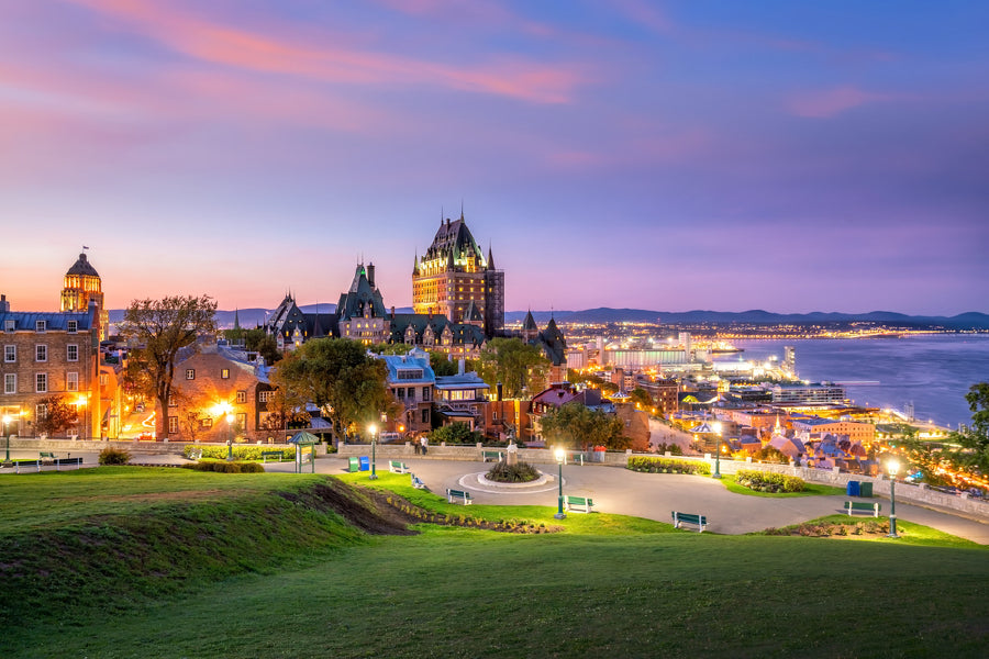 Quebec City with River Photograph in Canada Print 100% Australian Made