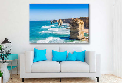 Bella Home Twelve Apostles Island With Ocean View Print Canvas Ready to hang