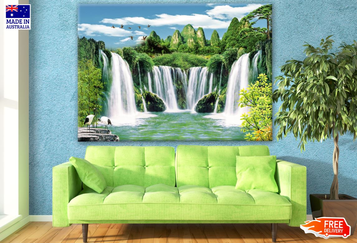 Stunning Waterfall Photograph Print 100% Australian Made