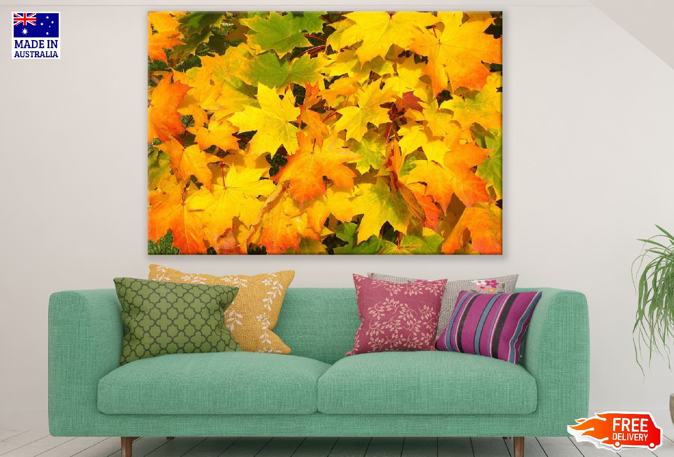 Maple Leaves Autumn Photograph Print 100% Australian Made