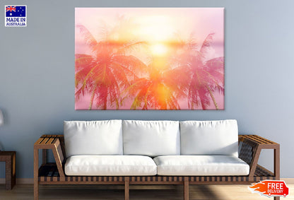 Summer Tropical Palm Trees View Photograph Print 100% Australian Made