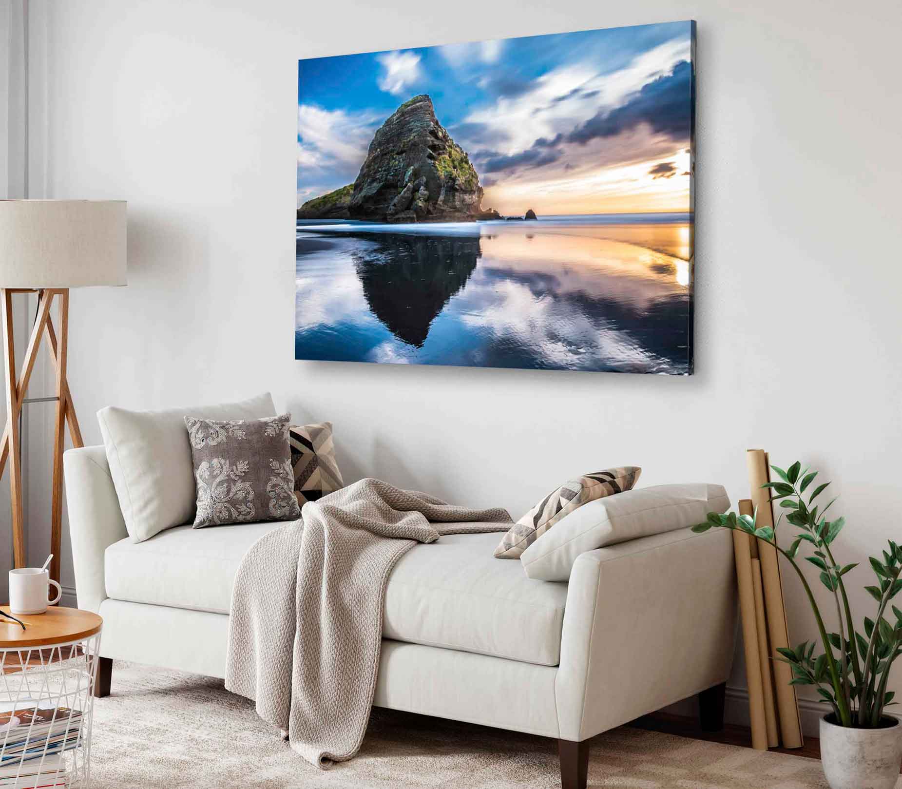 Bella Home Taitomo Island Reflecting on Water Print Canvas Ready to hang