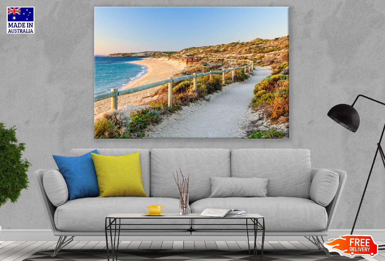 Gnarabup Beach Pathway Prevelly, WA, Australia Print 100% Australian Made