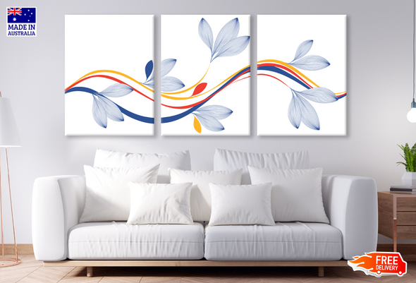 3 Set of Floral Painting High Quality print 100% Australian made wall Canvas ready to hang