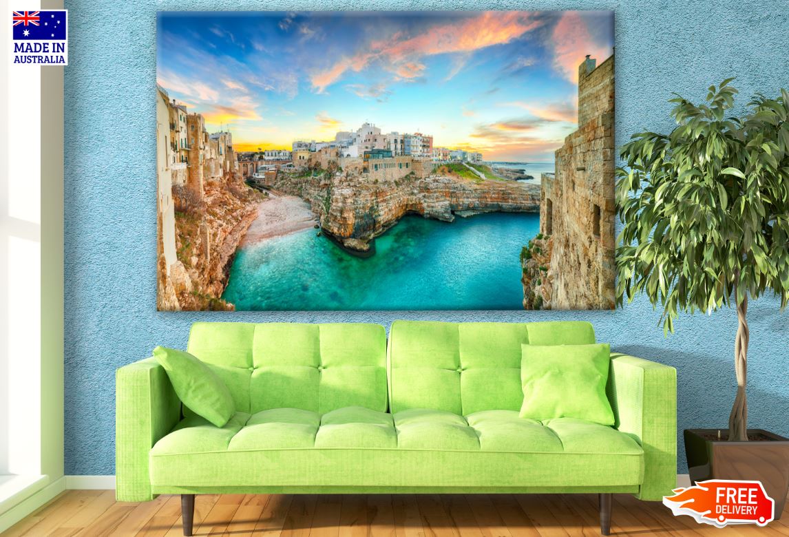 Stunning Beach & Island City View Print 100% Australian Made