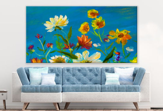 Colorful Floral Painting Print 100% Australian Made