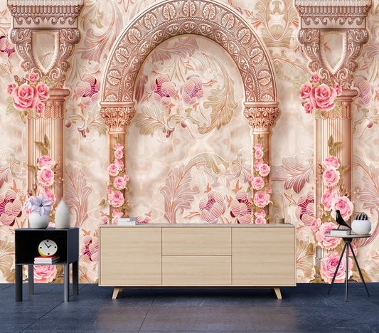 Wallpaper Murals Peel and Stick Removable Floral Art on Wall High Quality